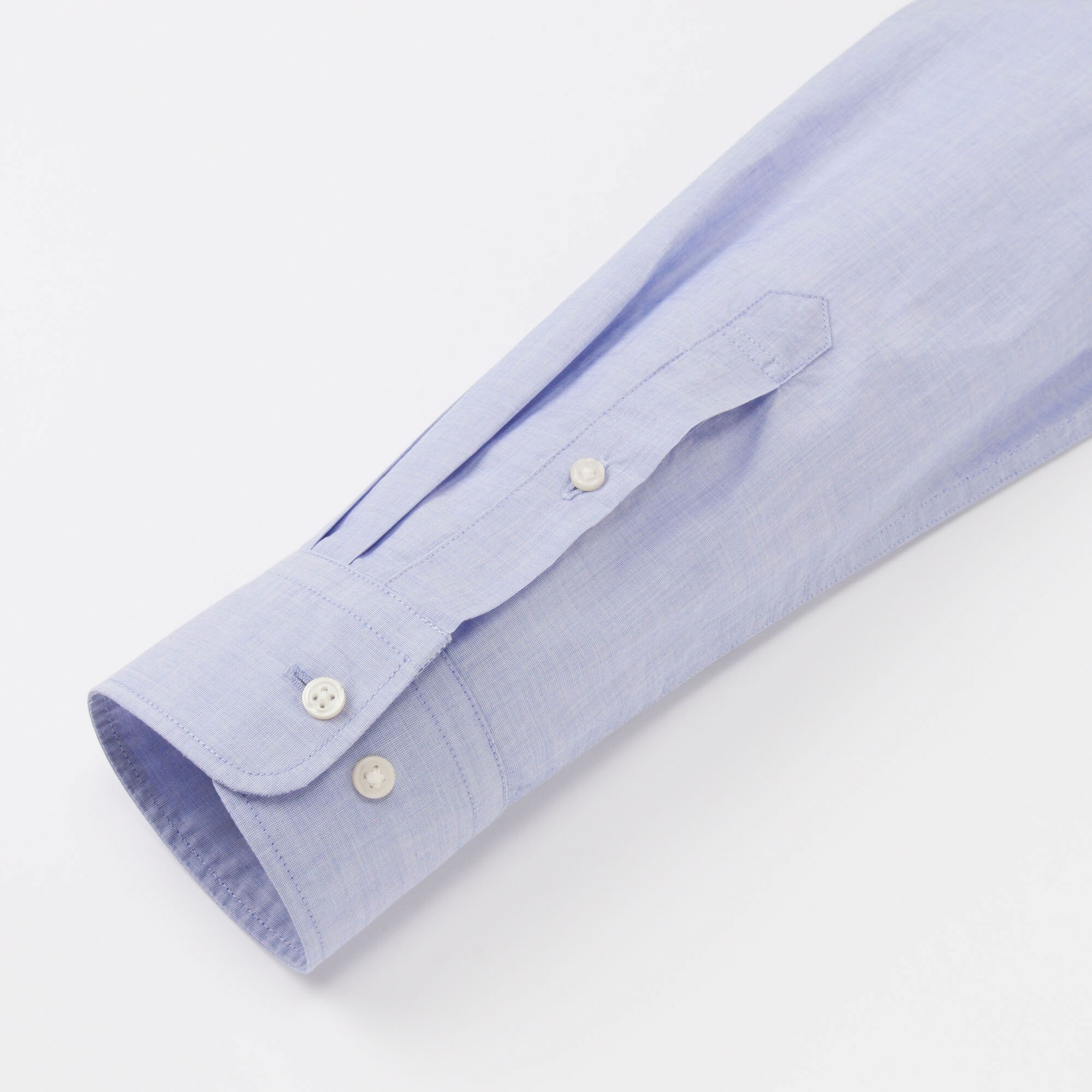 MEN EXTRA FINE COTTON BROADCLOTH LONG SLEEVE SHIRT UNIQLO US