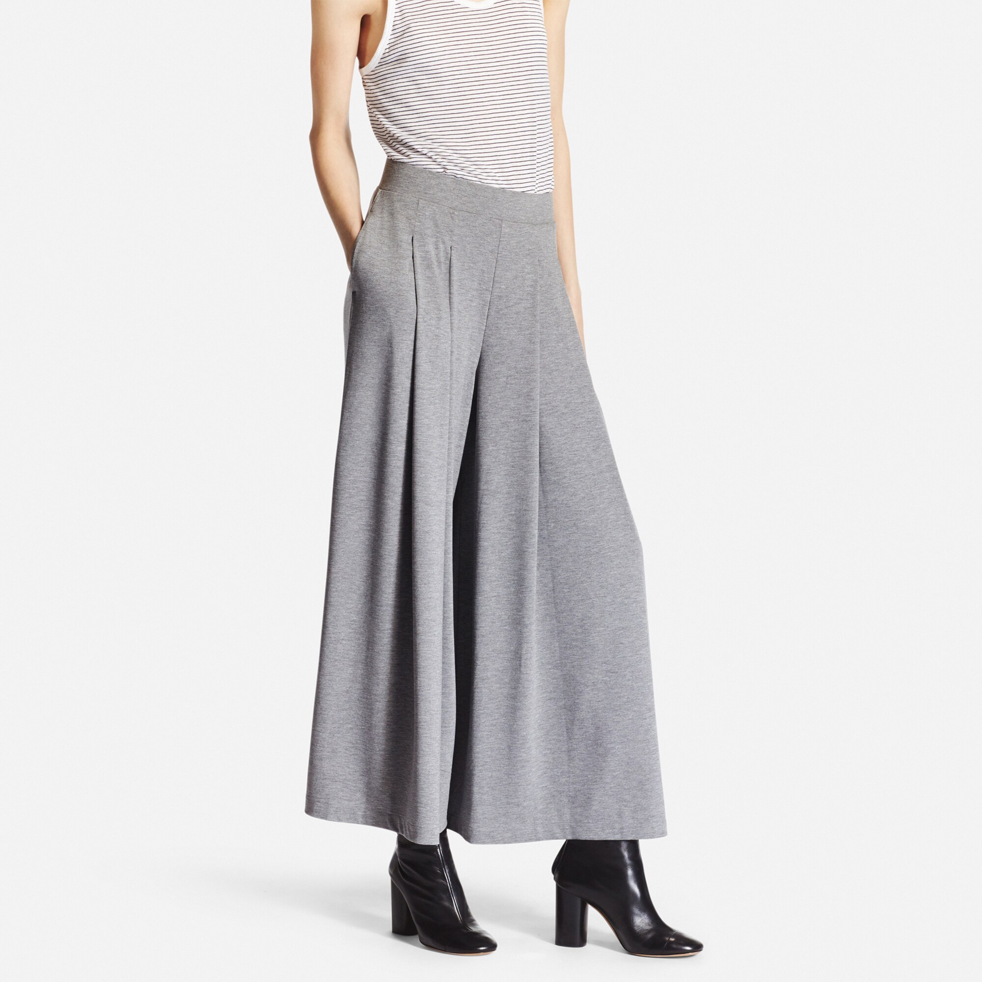 WOMEN FLARE WIDE PANTS UNIQLO US
