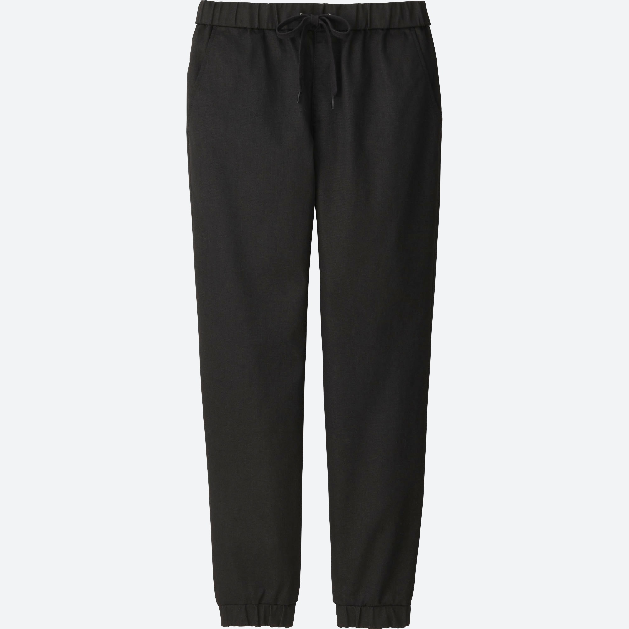 black jean jogger pants