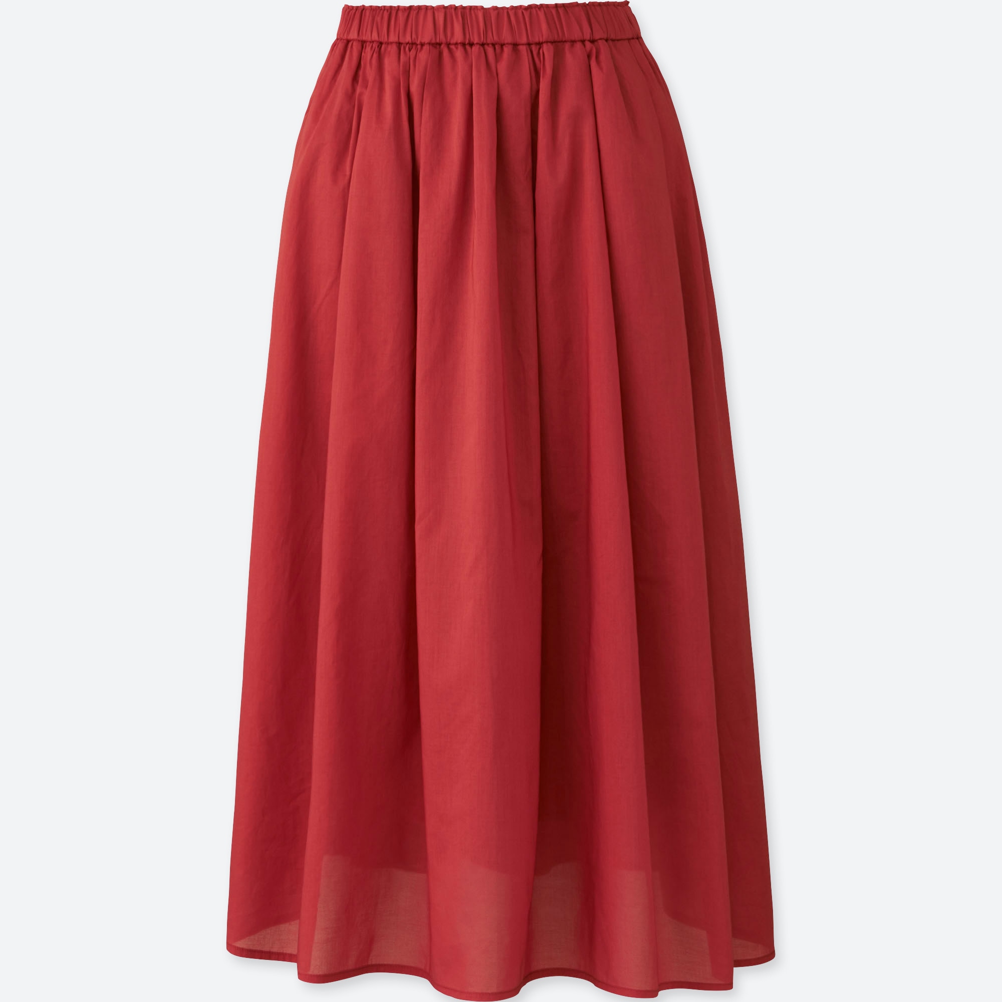 Women High Waist Cotton Lawn Volume Skirt UNIQLO US