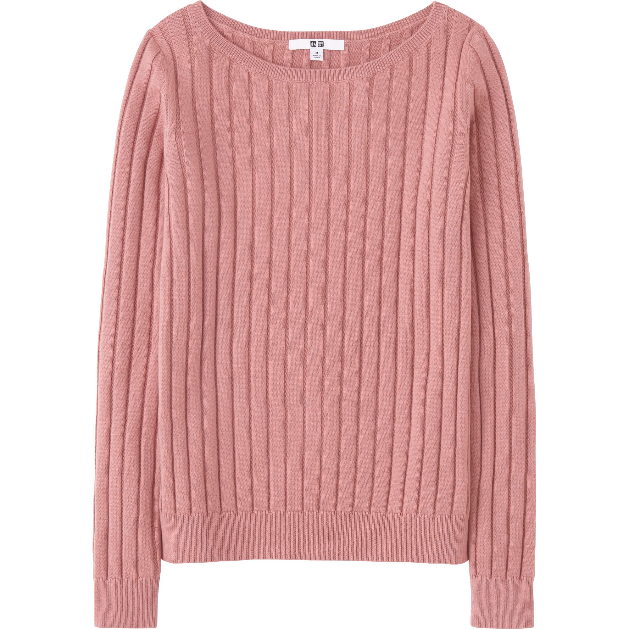 WOMEN COTTON CASHMERE WIDE RIBBED SWEATER | UNIQLO US