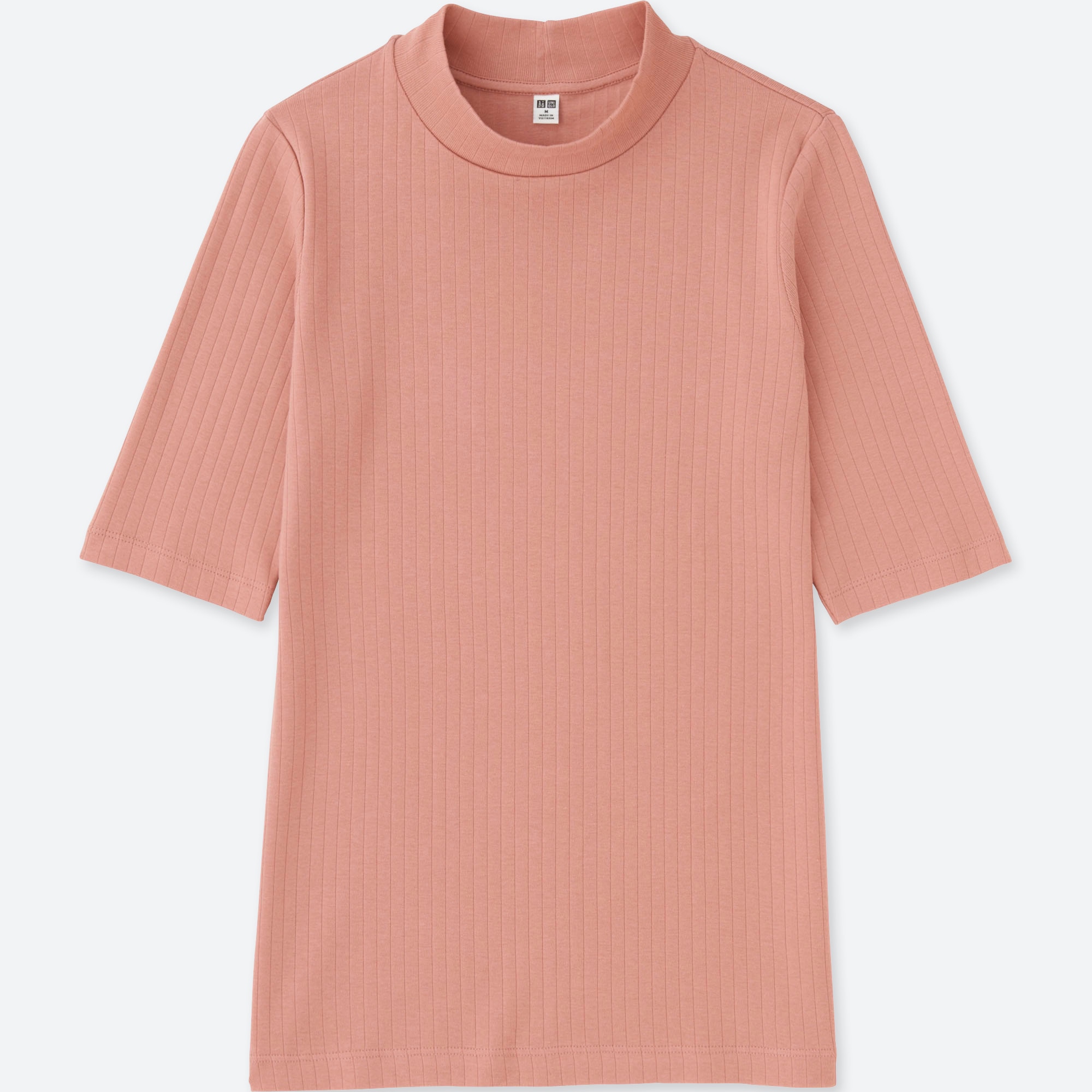 uniqlo ribbed high neck half sleeve
