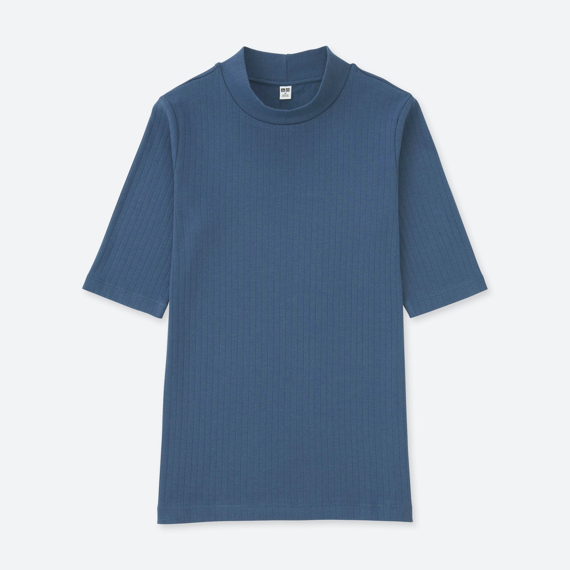 uniqlo ribbed high neck half sleeve