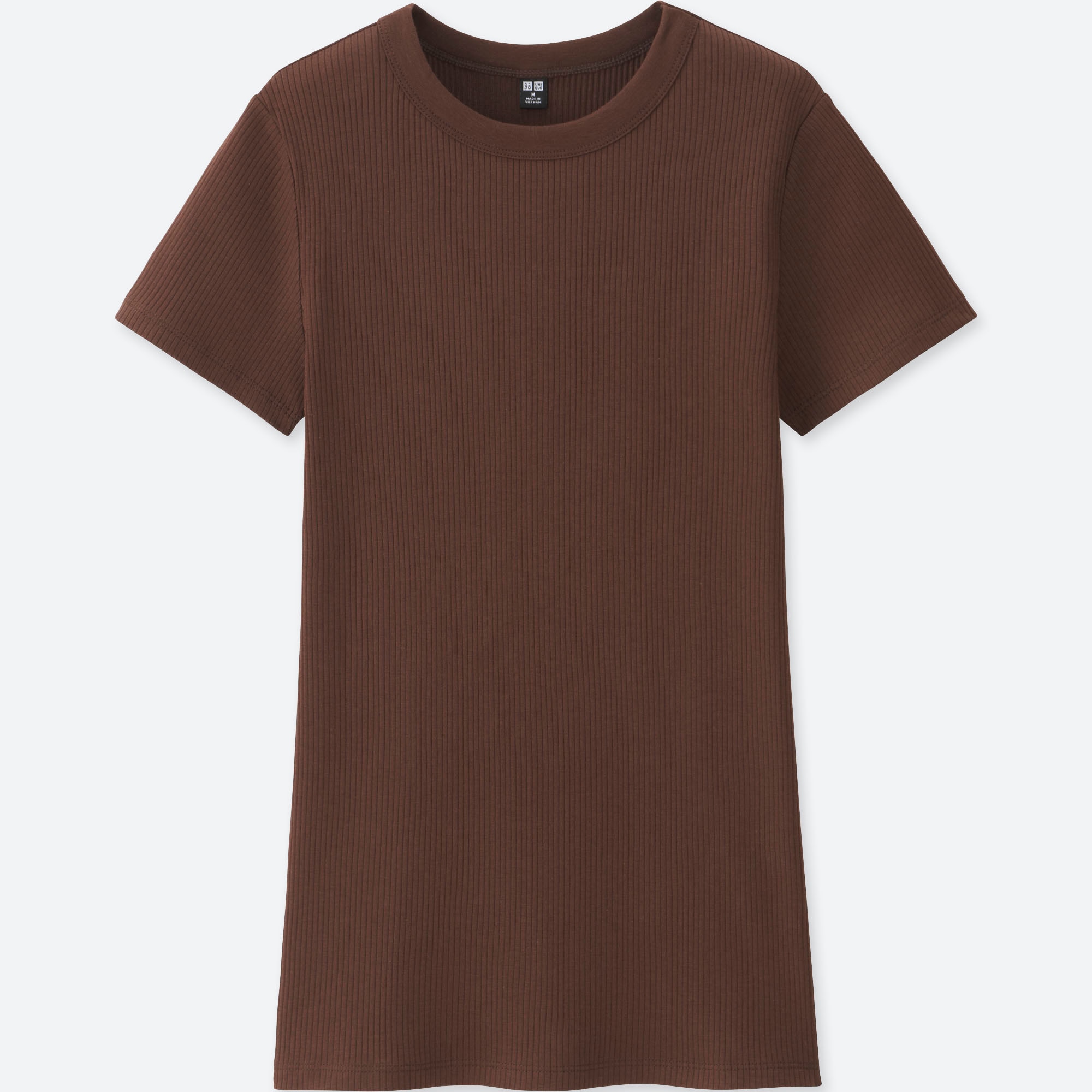 uniqlo ribbed crew neck short sleeve