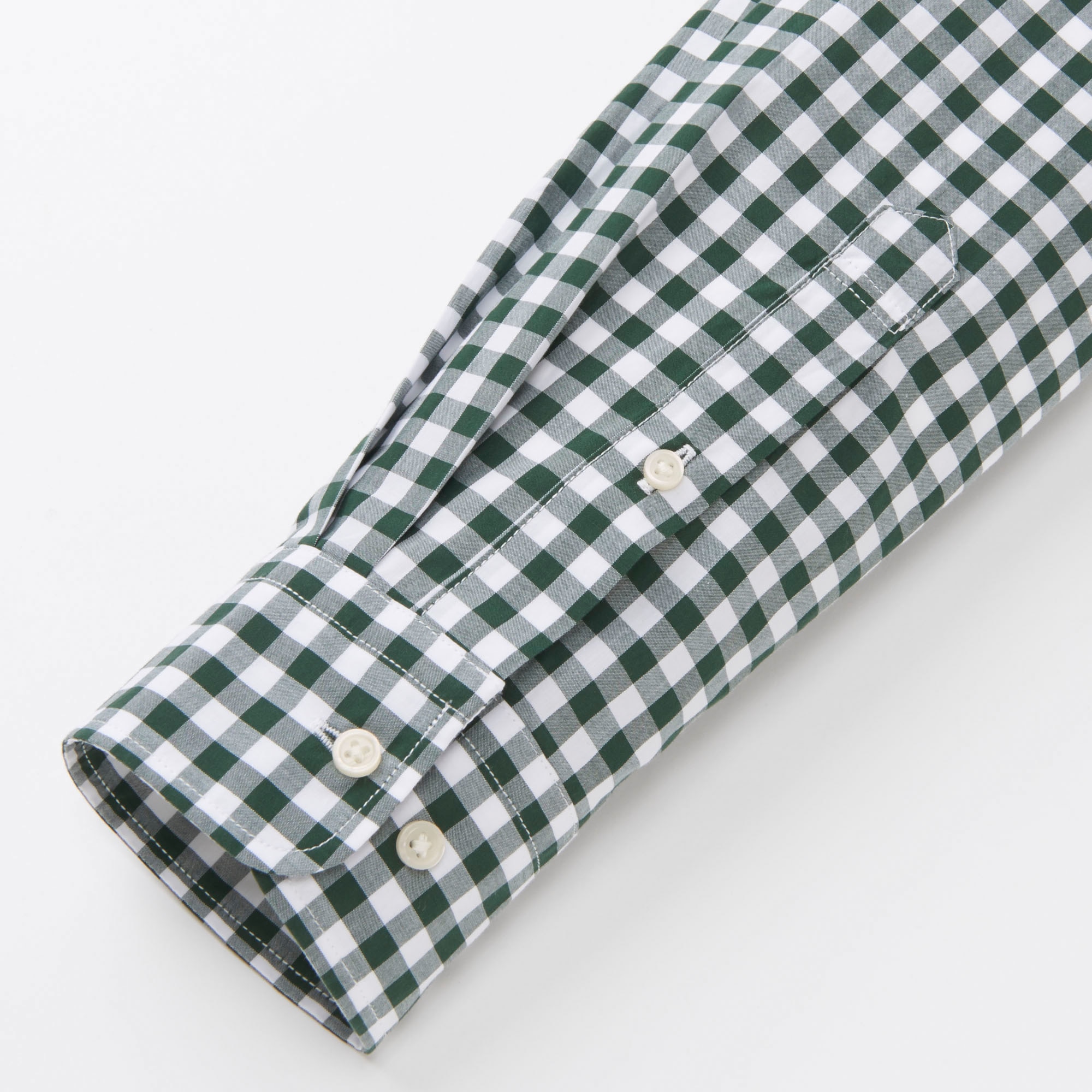 MEN EXTRA FINE COTTON BROADCLOTH CHECKED LONG SLEEVE SHIRT | UNIQLO US