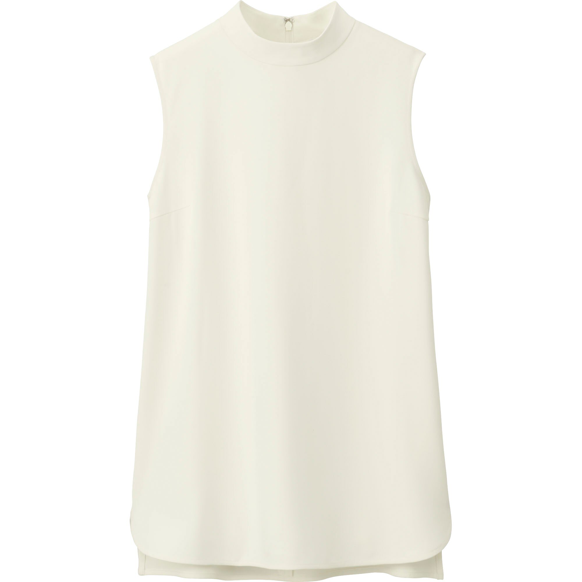 high neck sleeveless t shirt