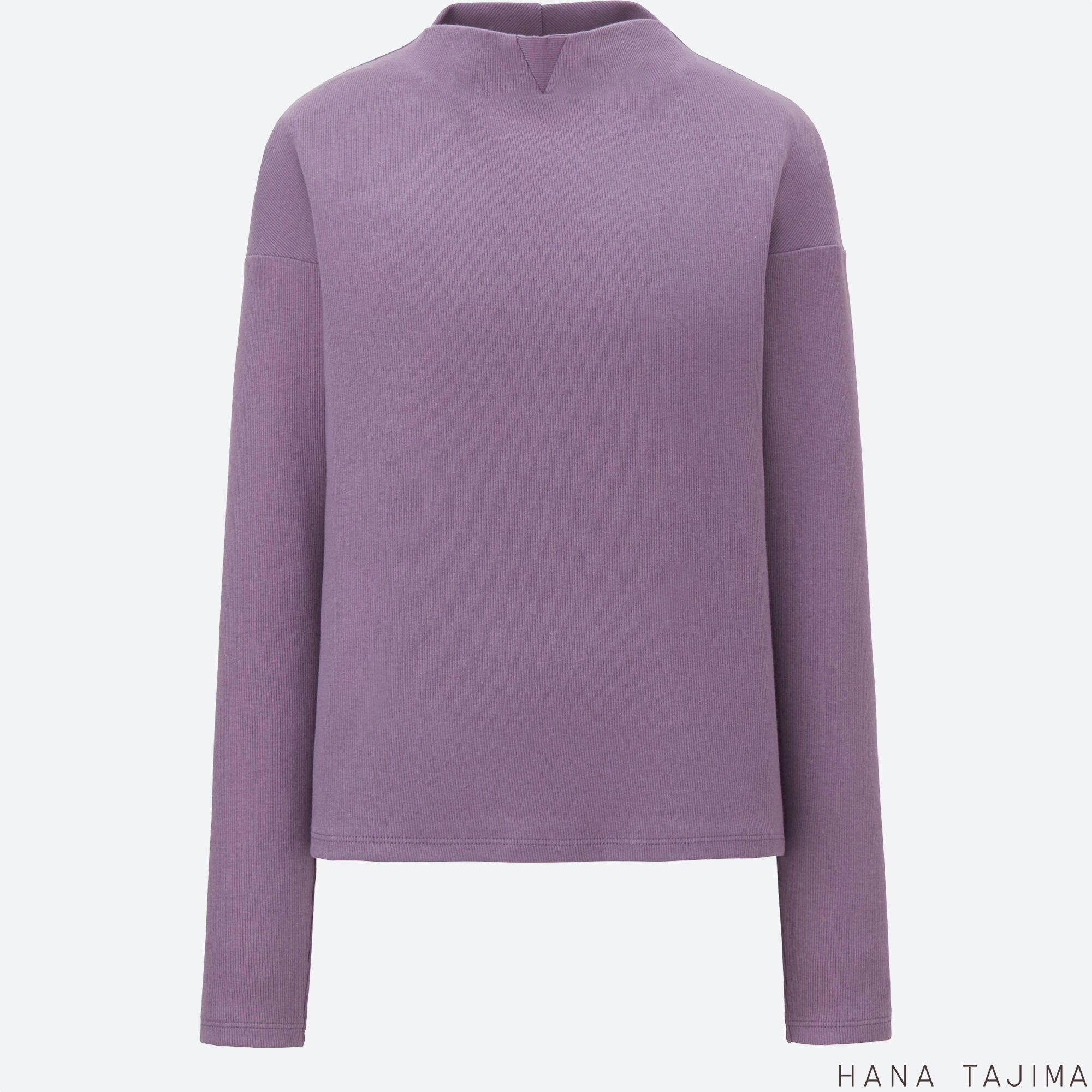 ribbed mock neck long sleeve