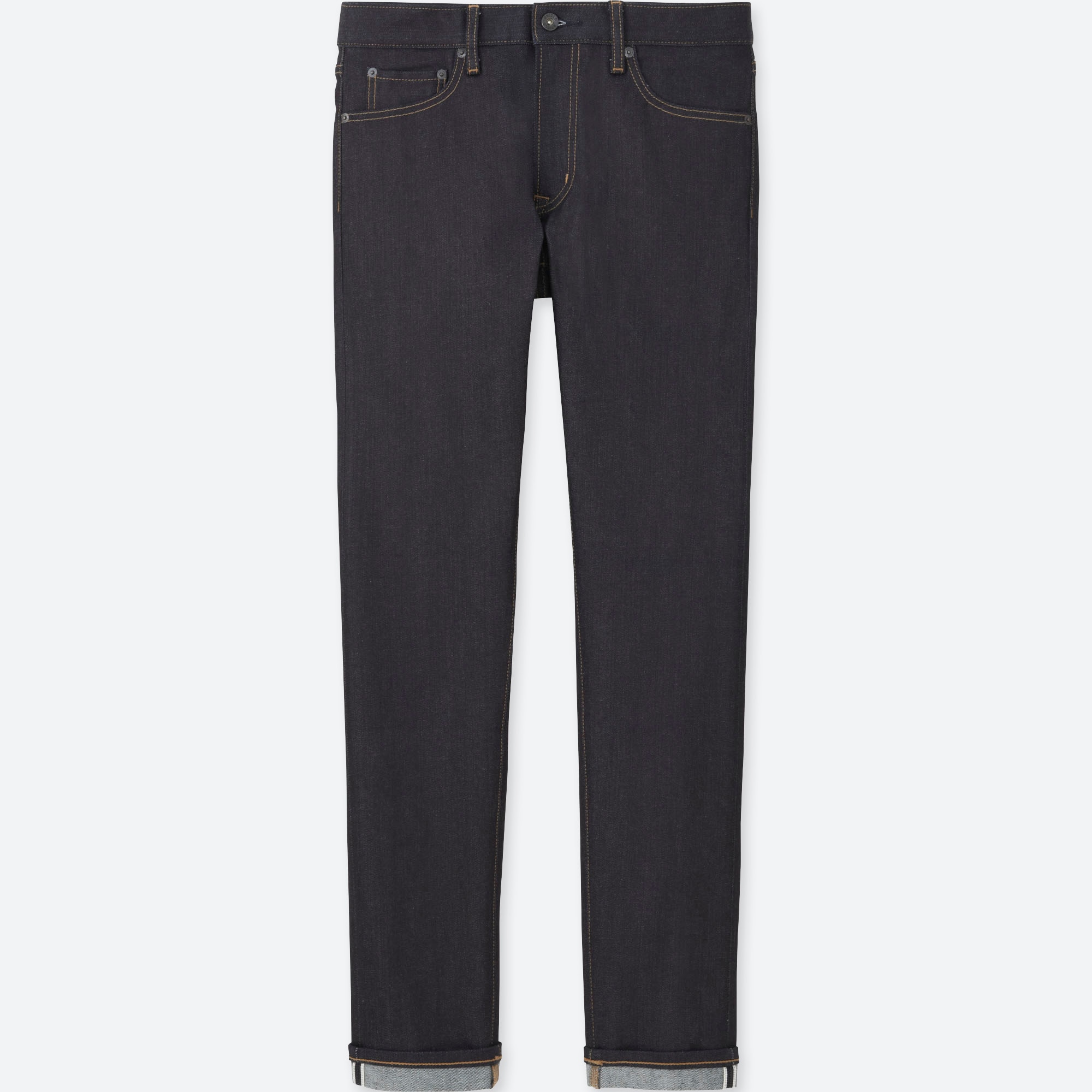 uniqlo selvedge skinny fit tapered jeans