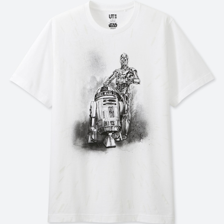 Men Reflective Print Star Wars Graphic T Shirt Uniqlo Us