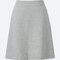 Women High Waist Flare Mini Skirt, Gray, Small