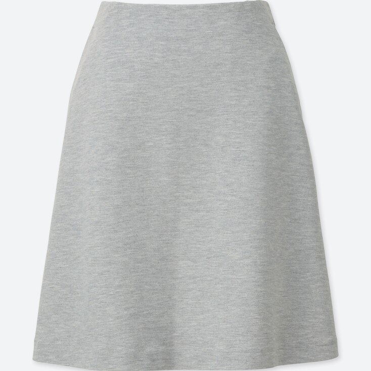 Women High Waist Flare Mini Skirt, Gray, Large