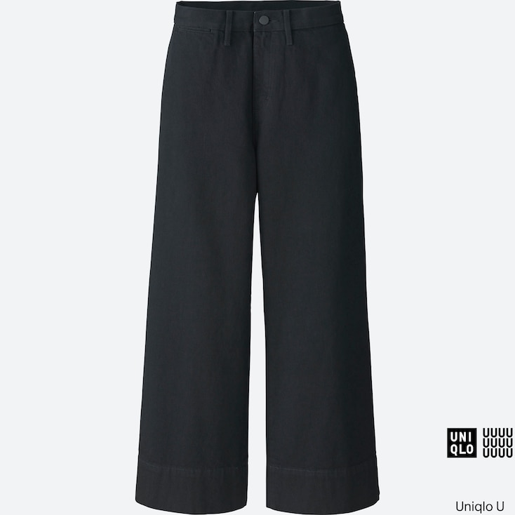 WOMEN U DENIM WIDE LEG PANTS | UNIQLO US