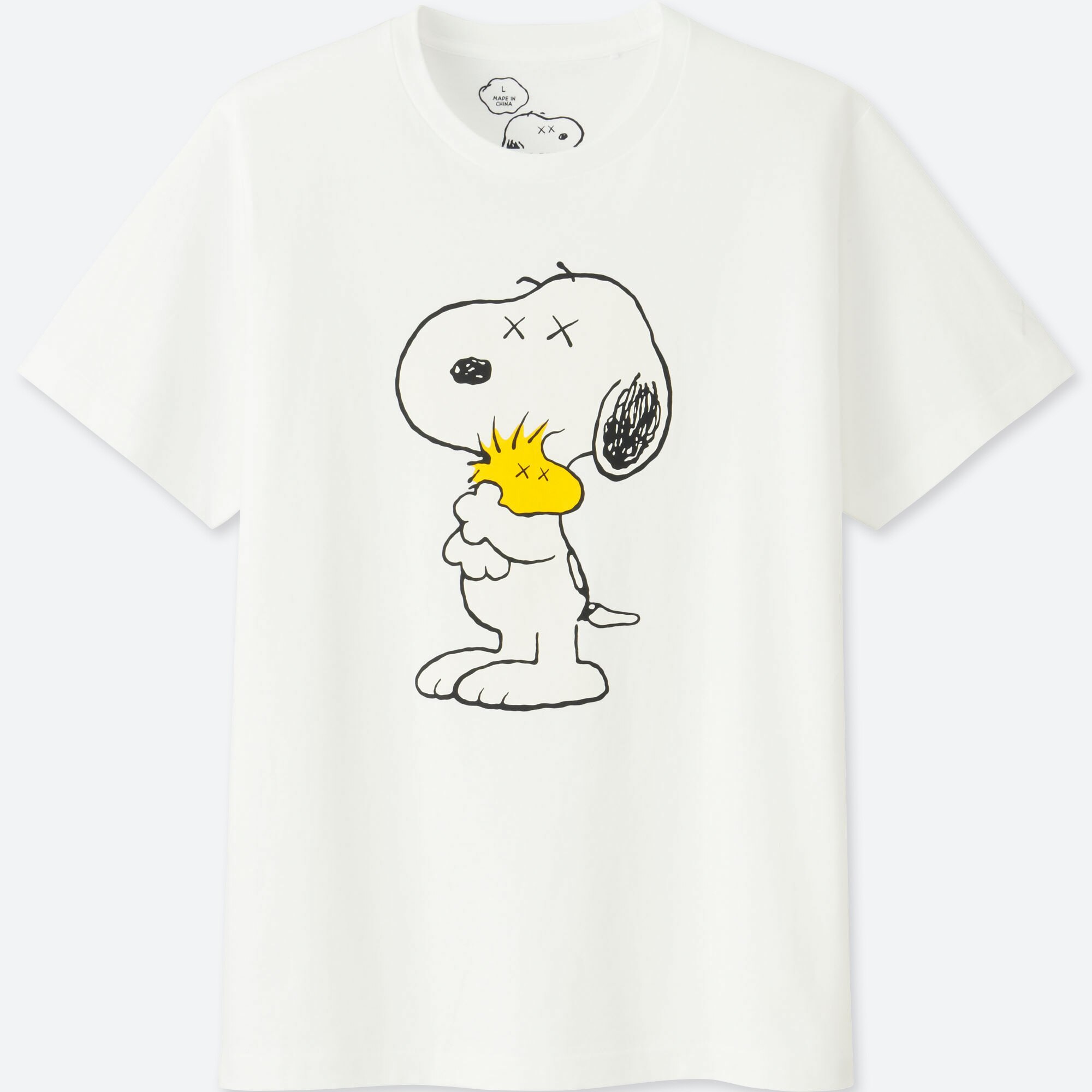 Men Kaws X Peanuts Short Sleeve Graphic T Shirt Uniqlo Us