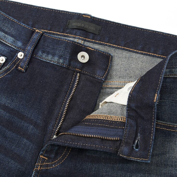 slim fit distressed jeans