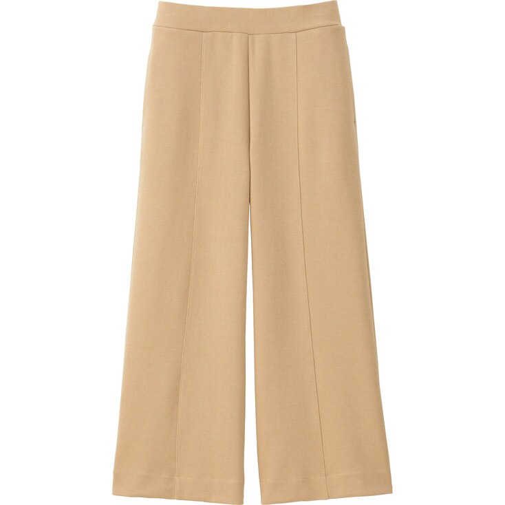 WOMEN MILANO RIBBED CUT SEWN ANKLE WIDE PANTS | UNIQLO US