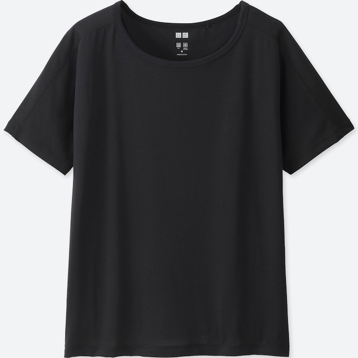 UNIQLO WOMEN DRAPE SHORT SLEEVED BLOUSE | StyleHint