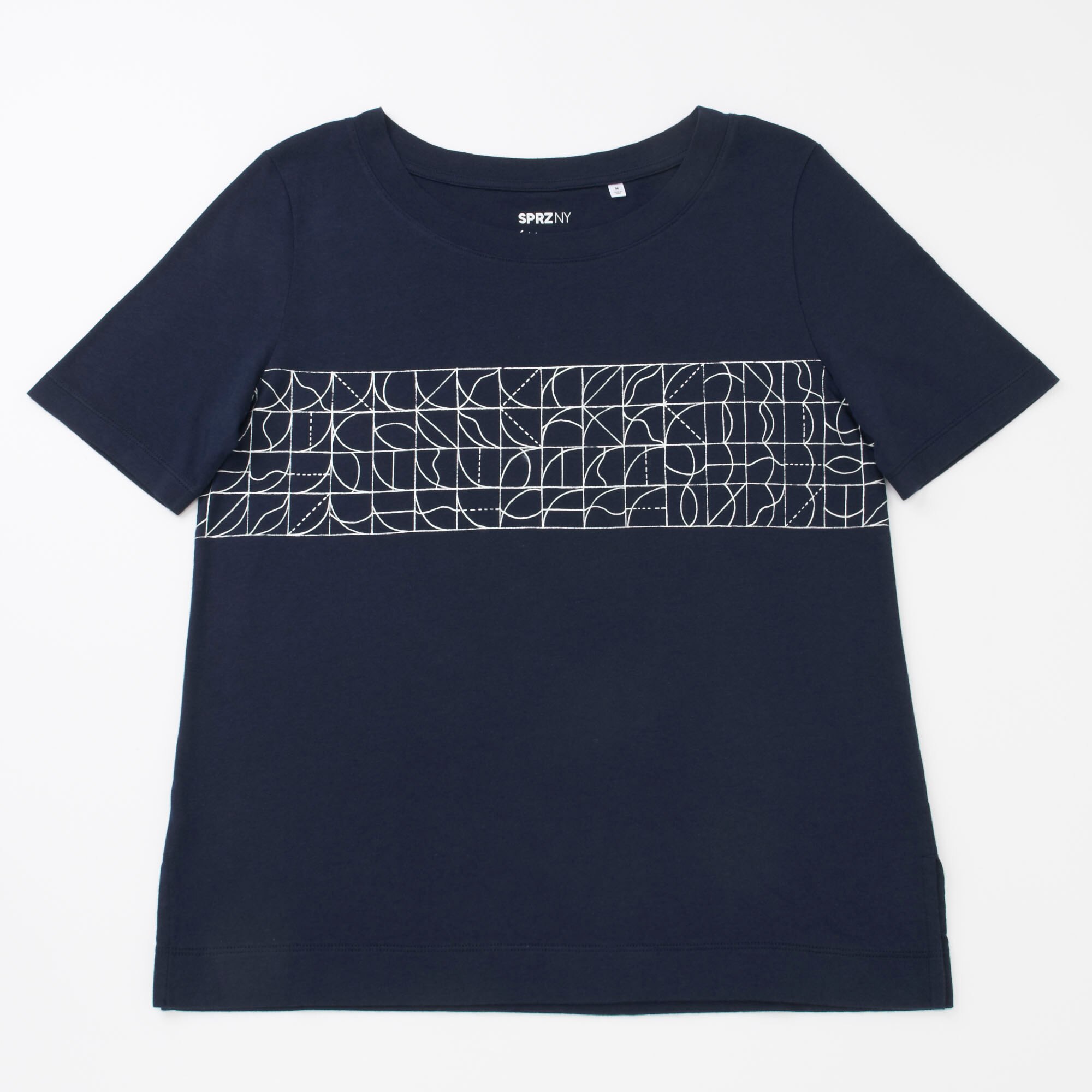 WOMEN SPRZ NY Super Geometric GRAPHIC TSHIRT (SOL LEWITT