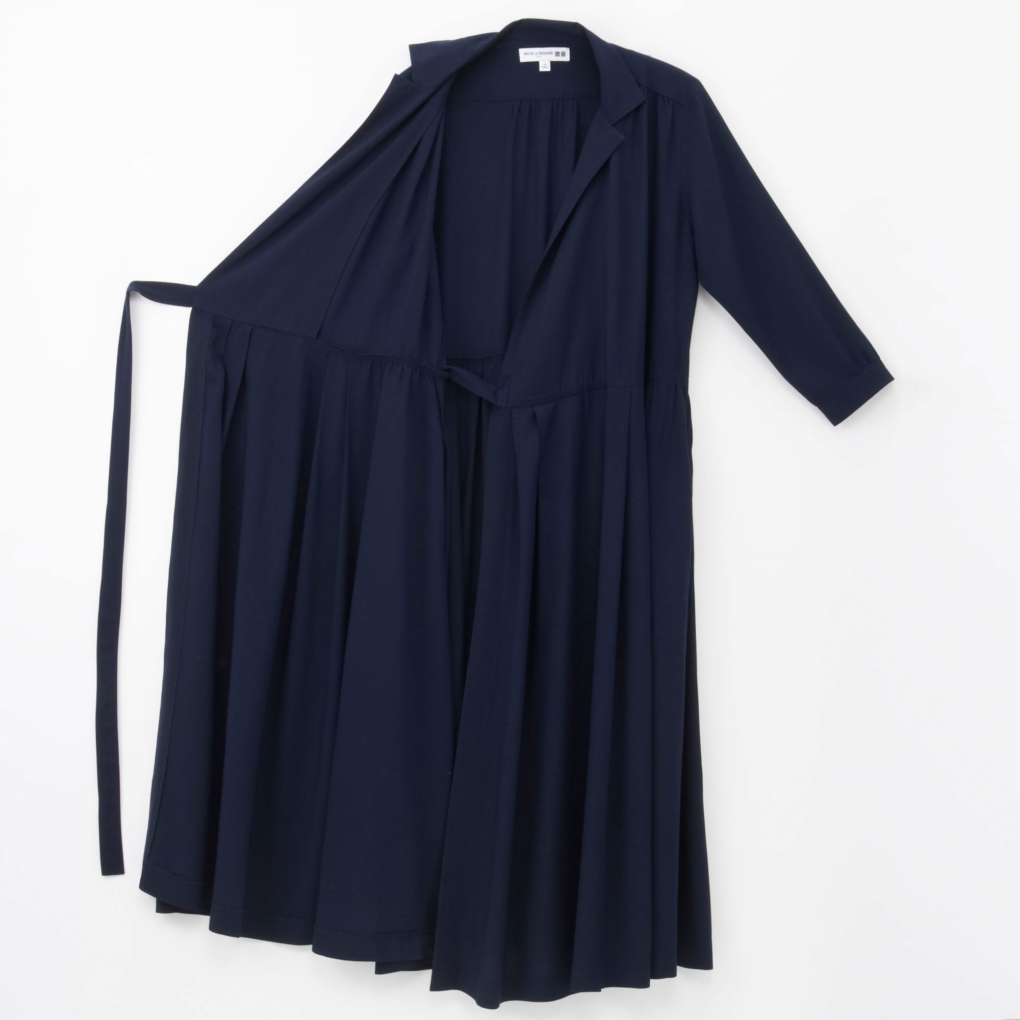 WOMEN IDLF RAYON WRAP FRONT DRESS | UNIQLO US