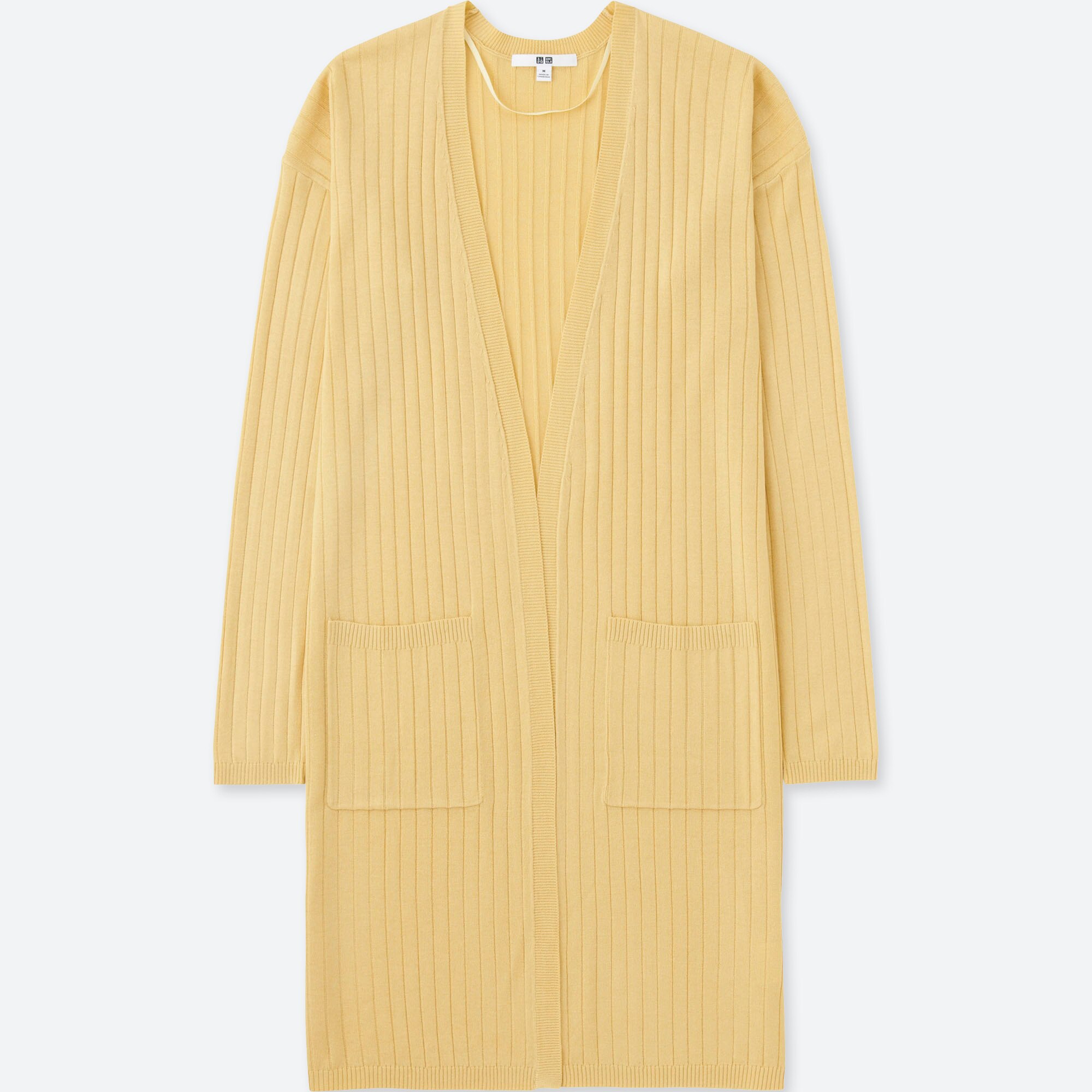 uniqlo yellow cardigan