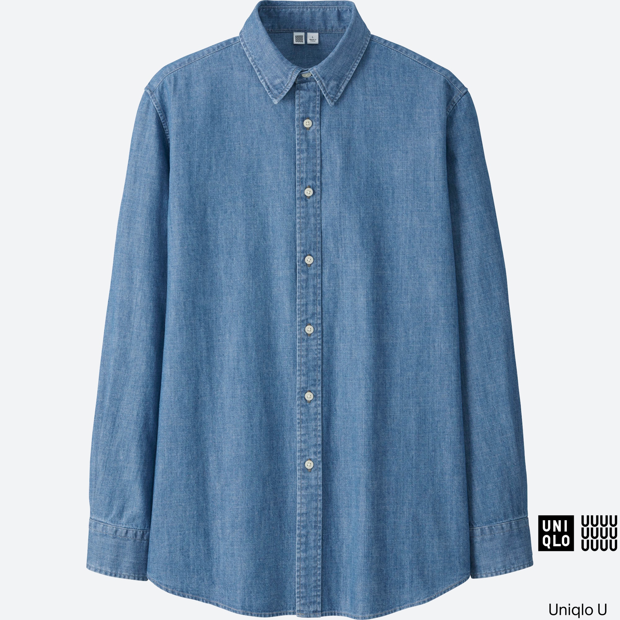 denim long sleeve top