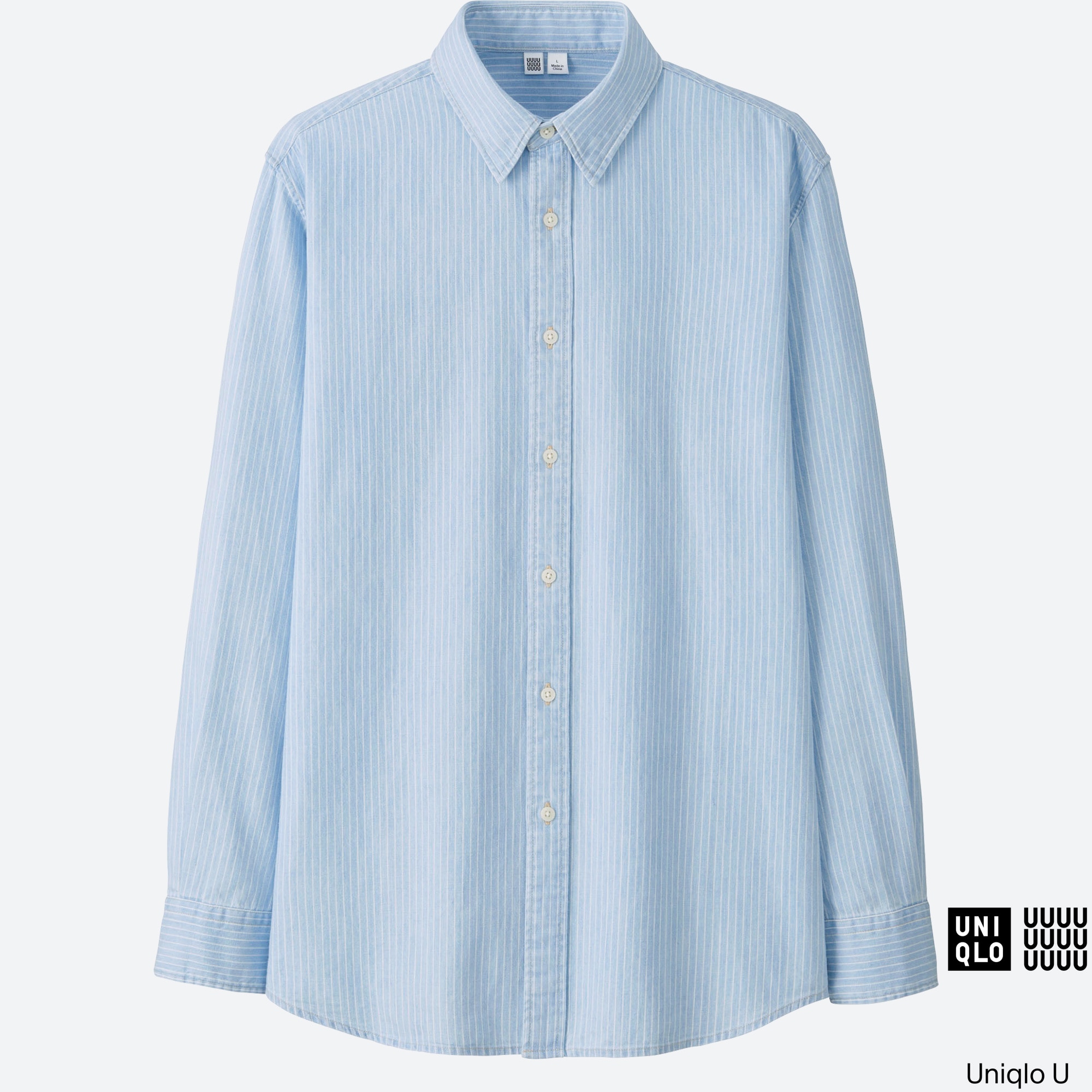 MEN U DENIM LONG-SLEEVE SHIRT | UNIQLO US