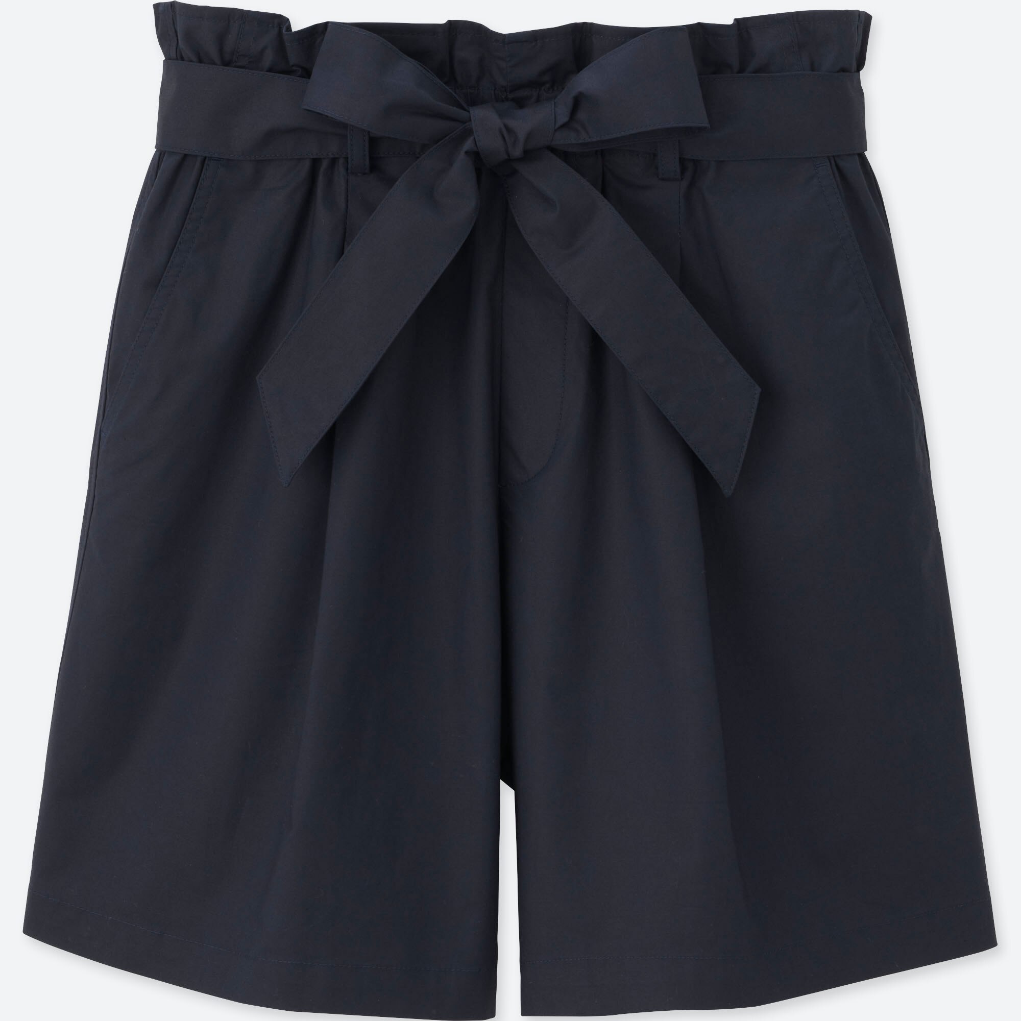 WOMEN HIGH RISE BELTED SHORTS | UNIQLO US