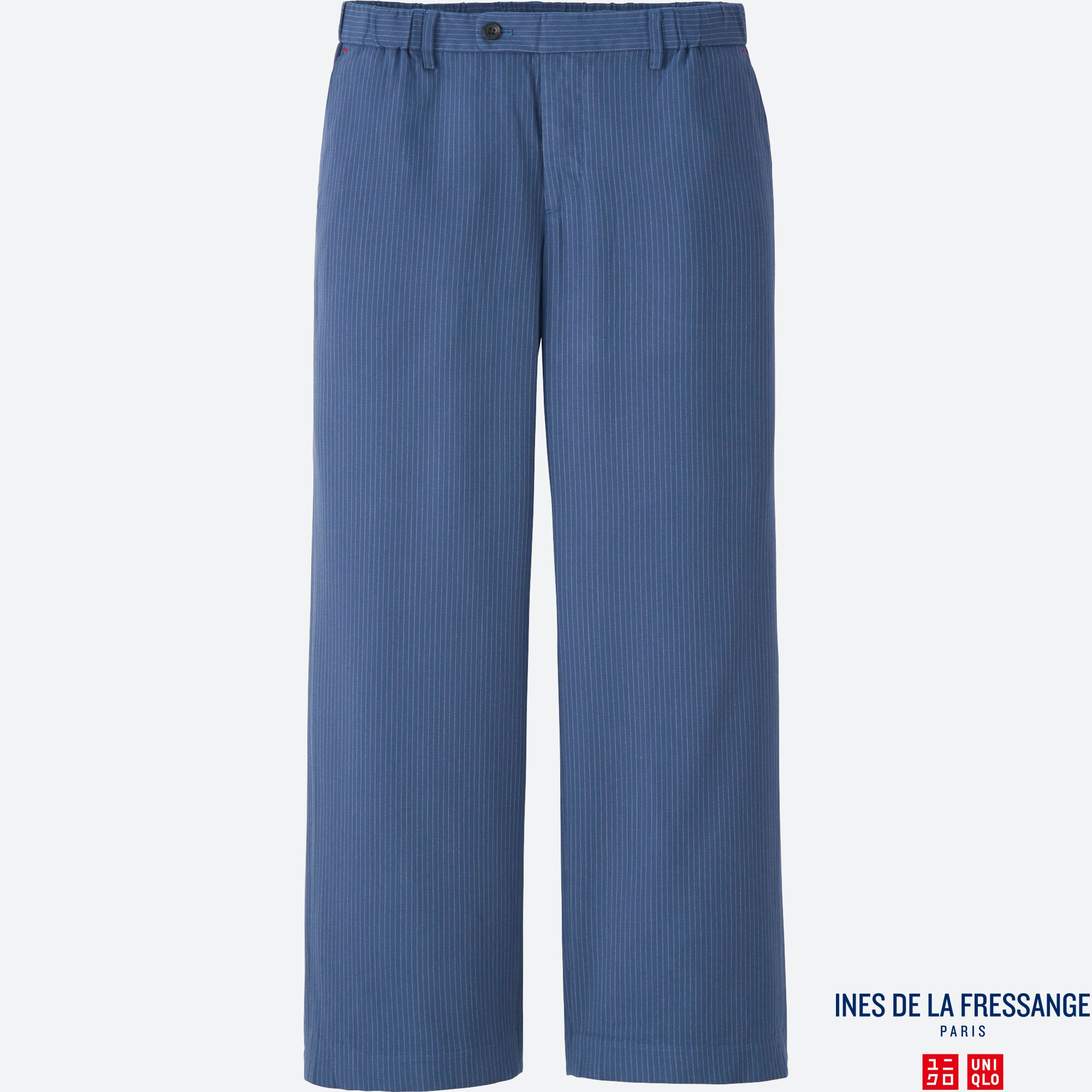 uniqlo belted linen rayon wide pants