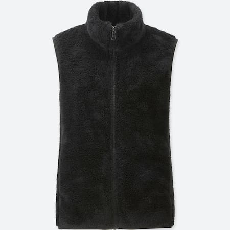 Fluffy Yarn Fleece Vest