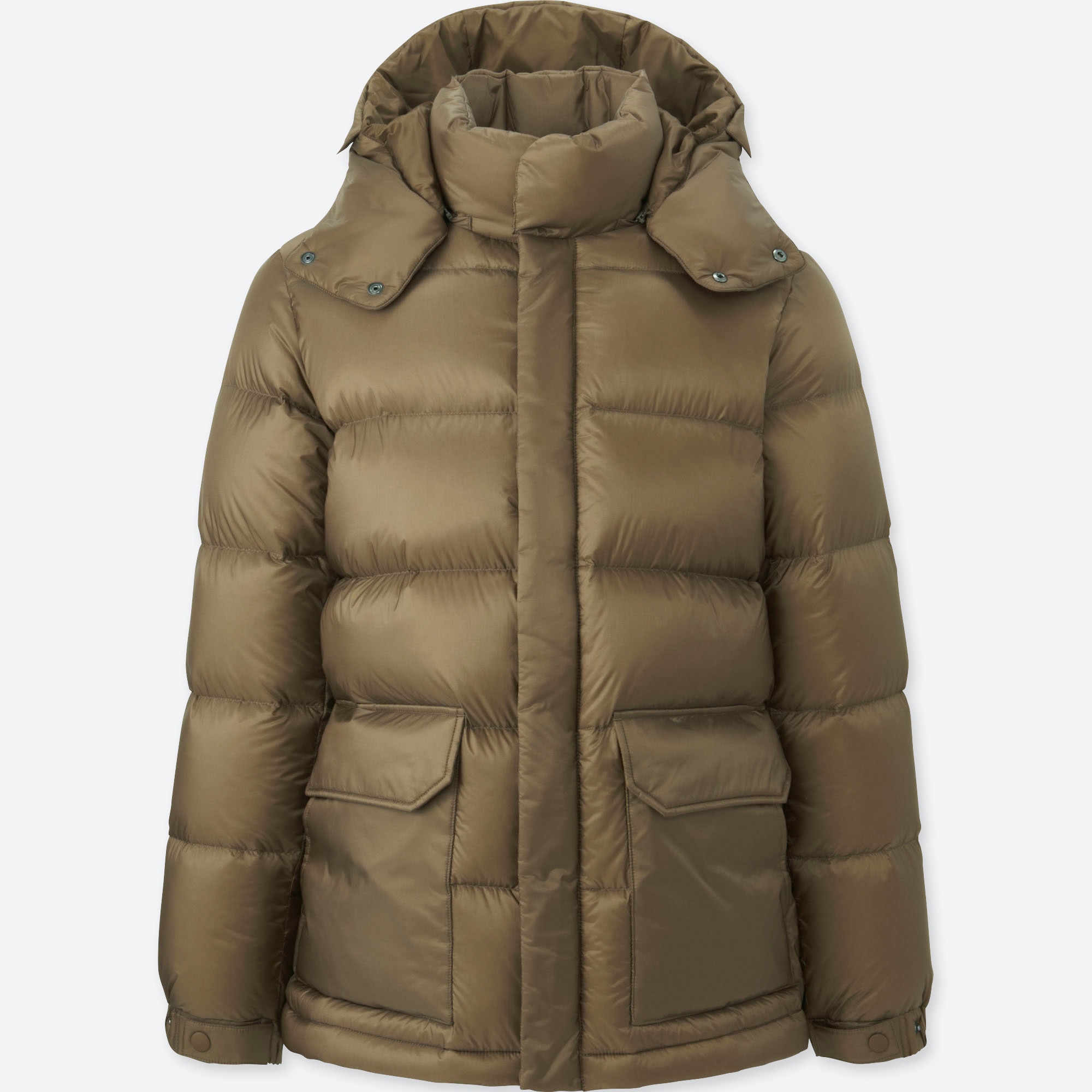 uniqlo coat with fur hood