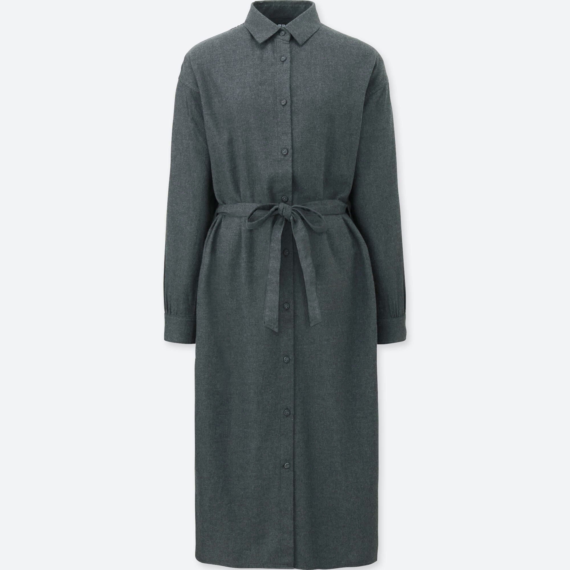 long sleeve flannel shirt dress