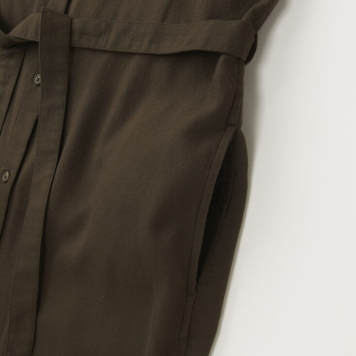 uniqlo flannel shirt dress