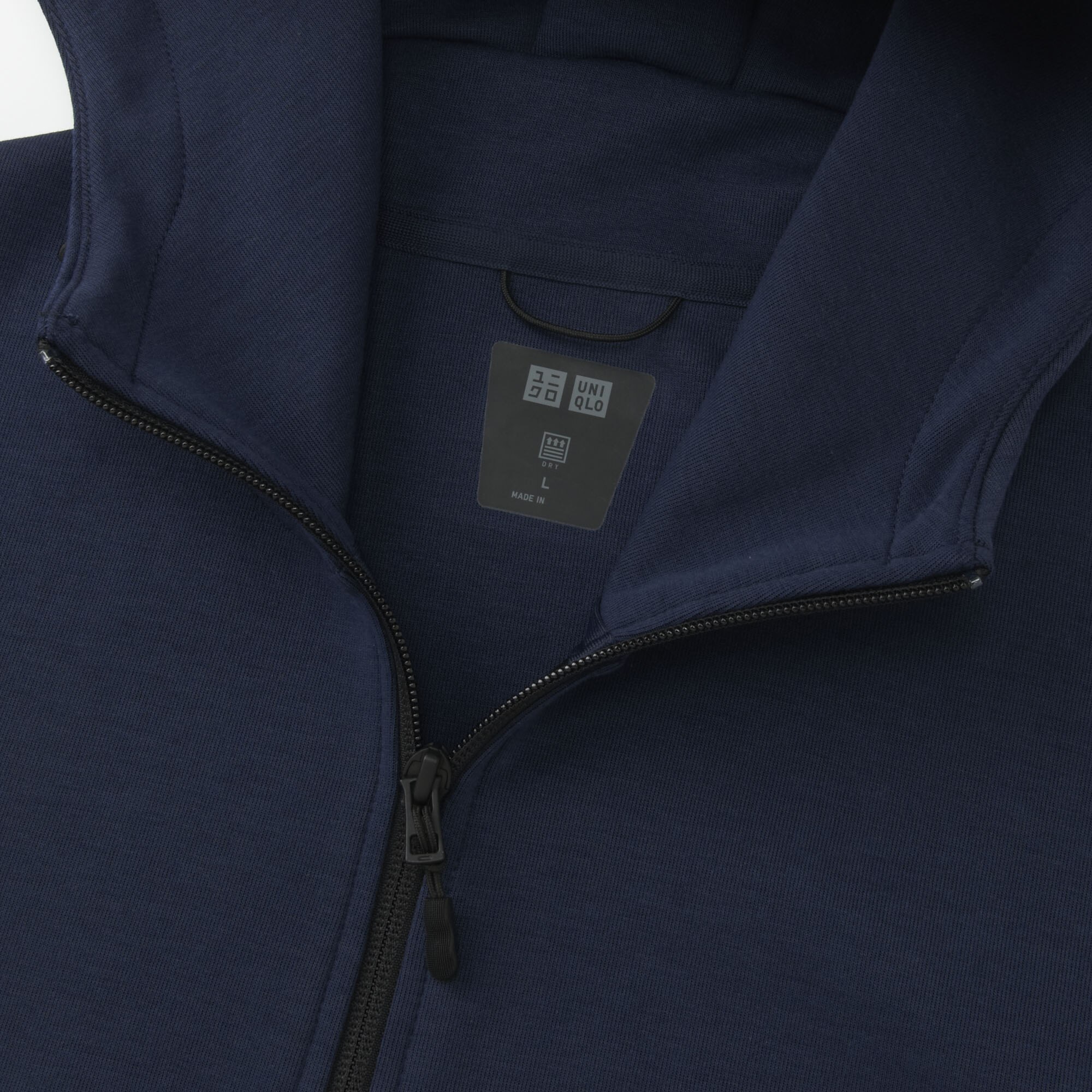 uniqlo dry stretch sweat full zip hoodie