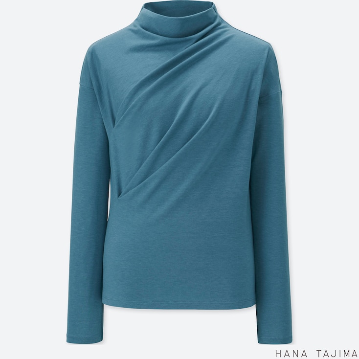 Women Bottleneck Long Sleeve T Shirt Uniqlo Us