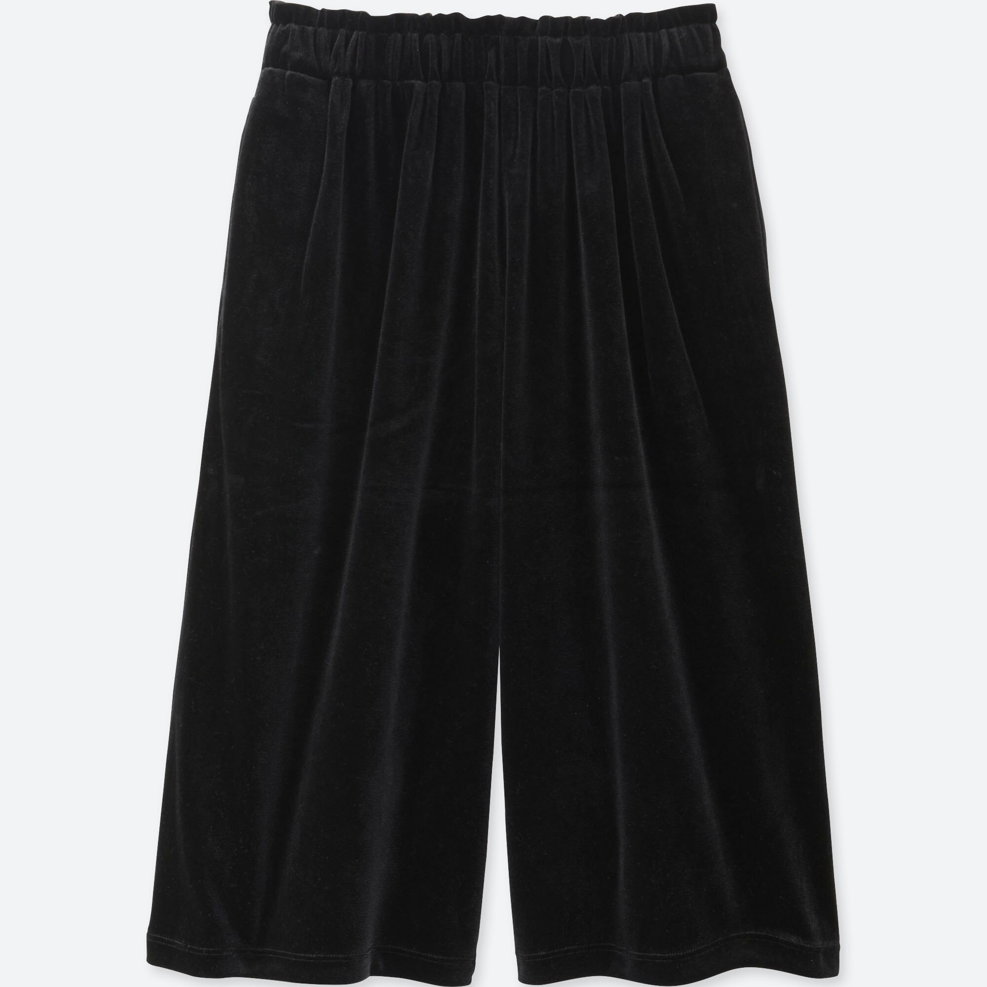 Girls Velour Drape Gaucho Pants Uniqlo Us