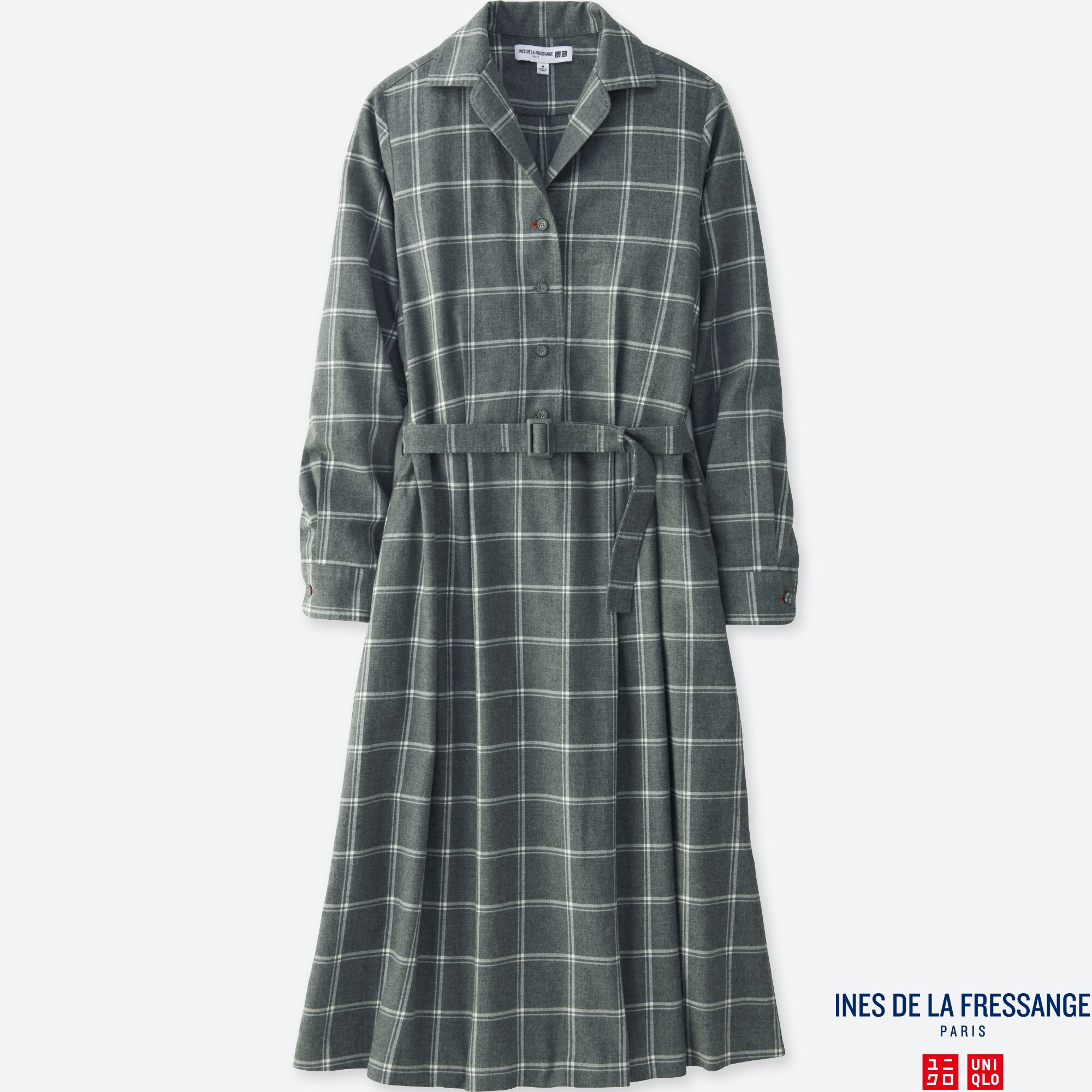 uniqlo flannel dress