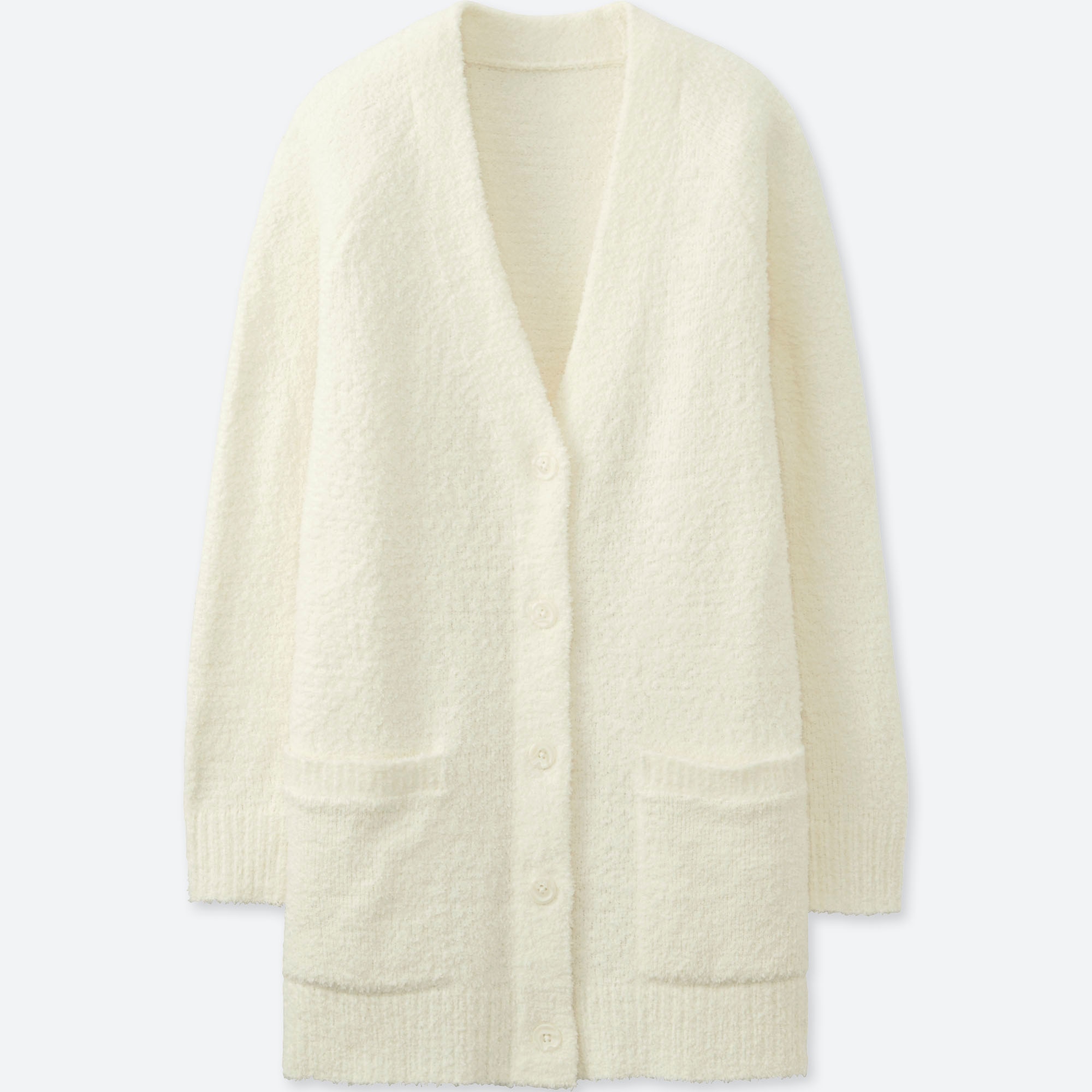 WOMEN FLUFFY YARN LOUNGE LONGSLEEVE CARDIGAN UNIQLO US
