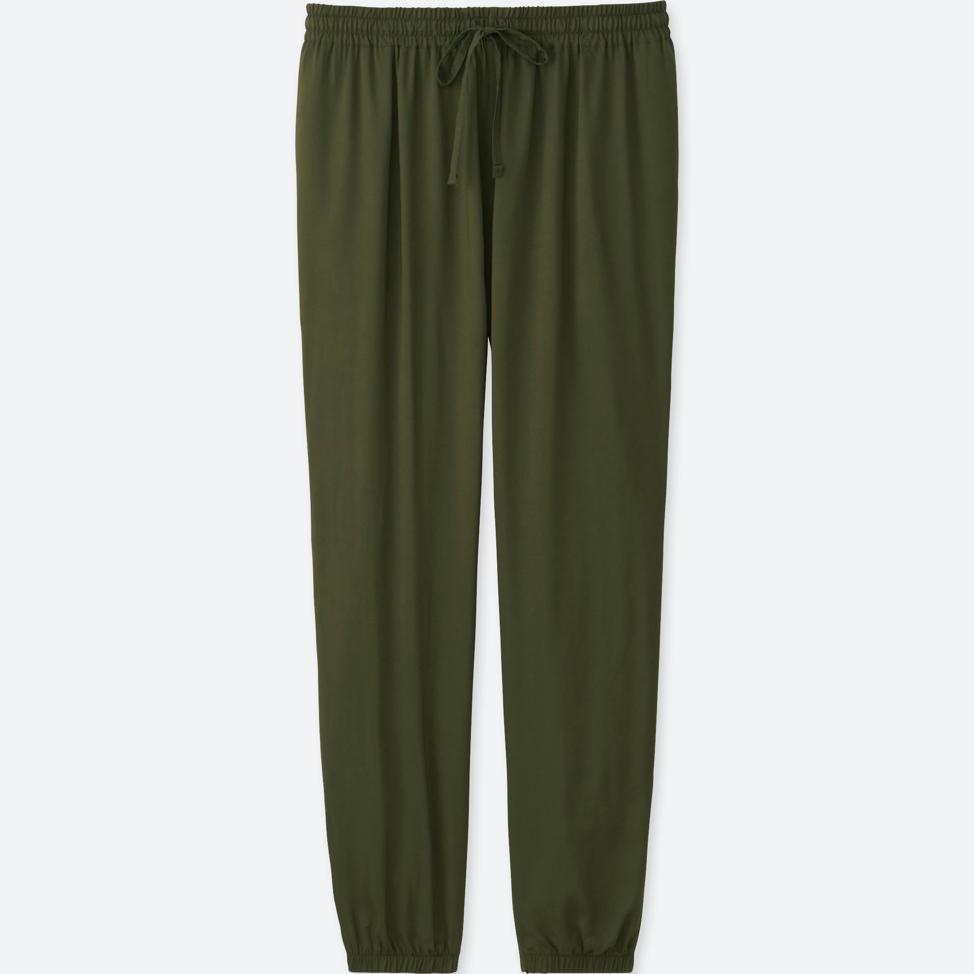 satin drape jogger pants uniqlo