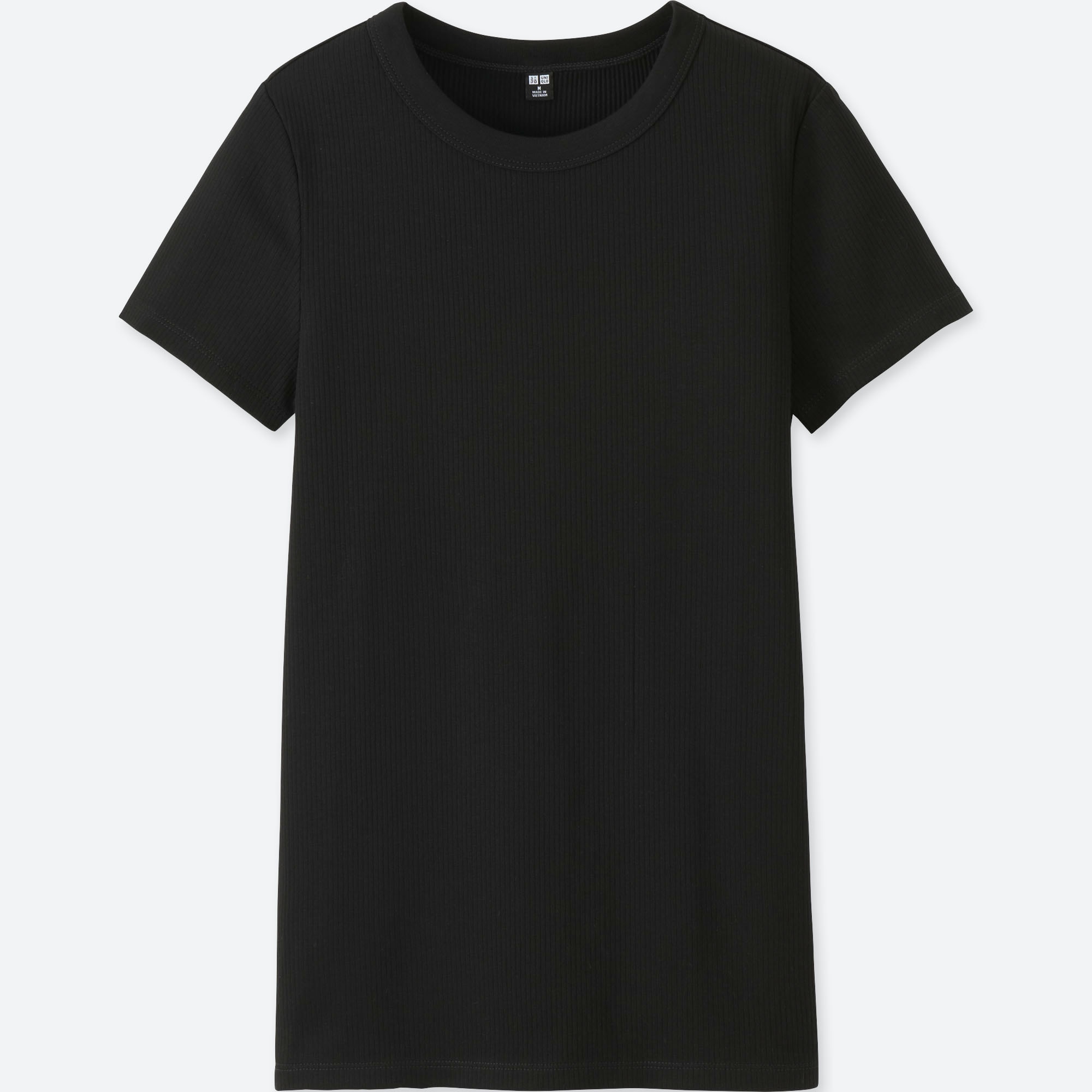 Uniqlo ribbed crew neck short sleeve Clearance