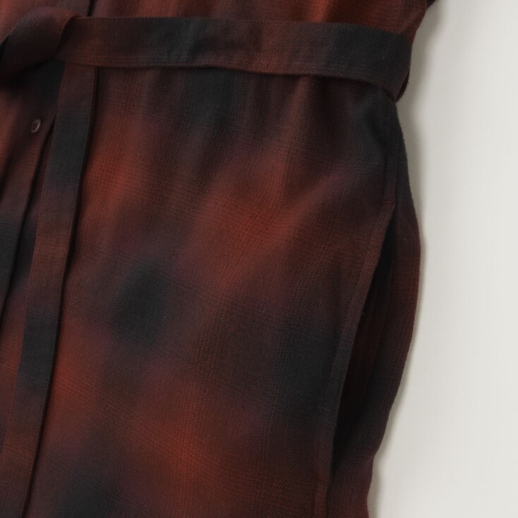 uniqlo flannel dress