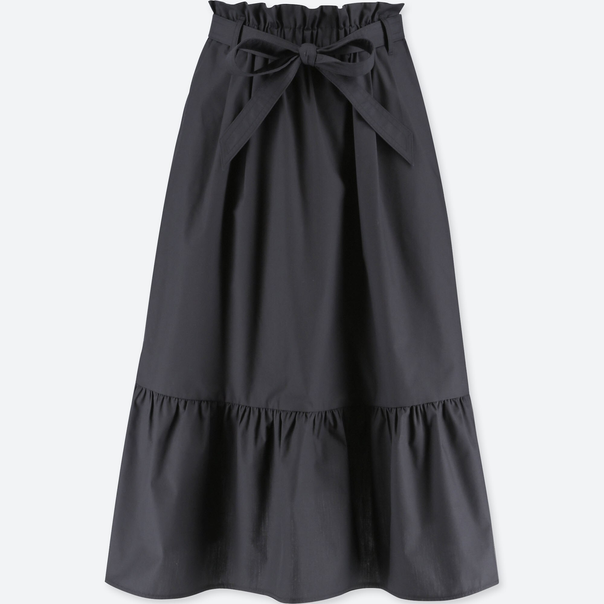 WOMEN HIGH WAIST RIBBON FRILL SKIRT