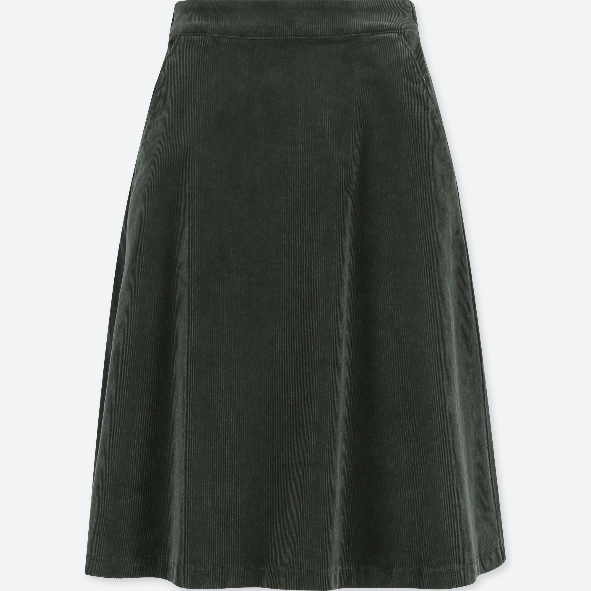 cord midi skirt