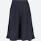 Women Wool-Blended Jersey Volume Skirt, Navy, Small