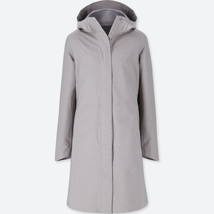 Women Blocktech Coat, Gray, Large
