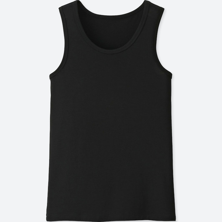 Men's Airism Cotton Sleeveless T-Shirt with Quick-Drying