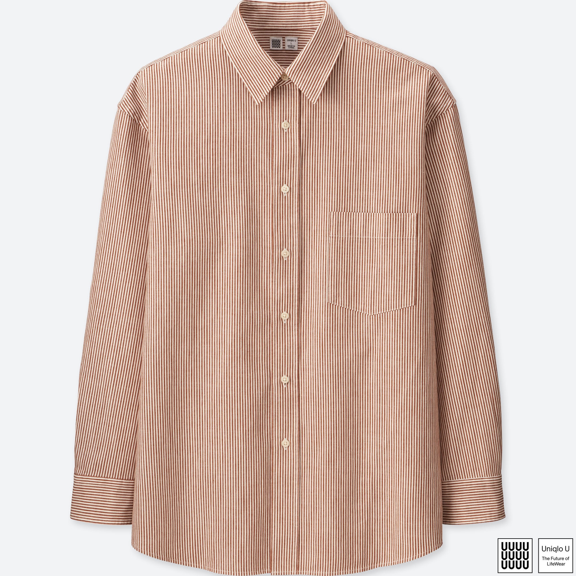 mens hickory stripe shirt