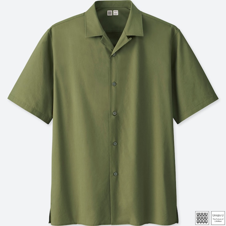 open collar short sleeve uniqlo