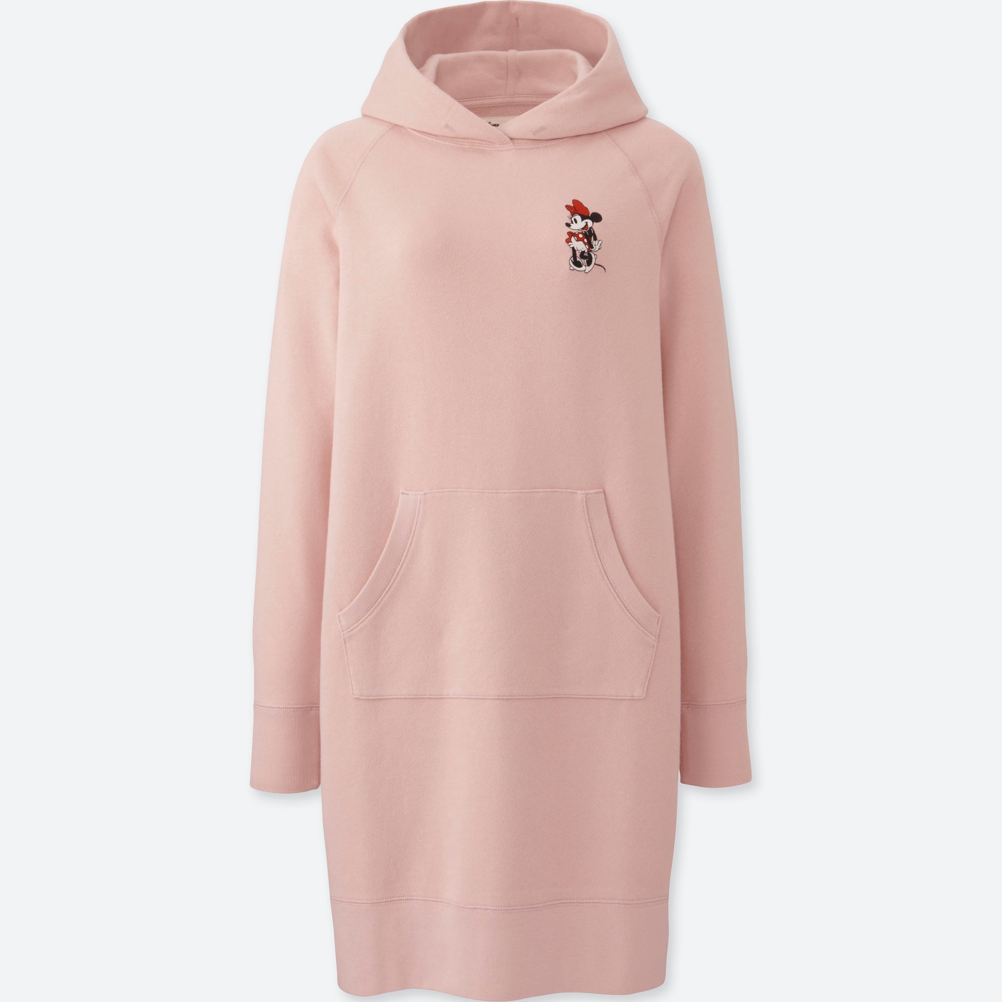pink hoodie dress