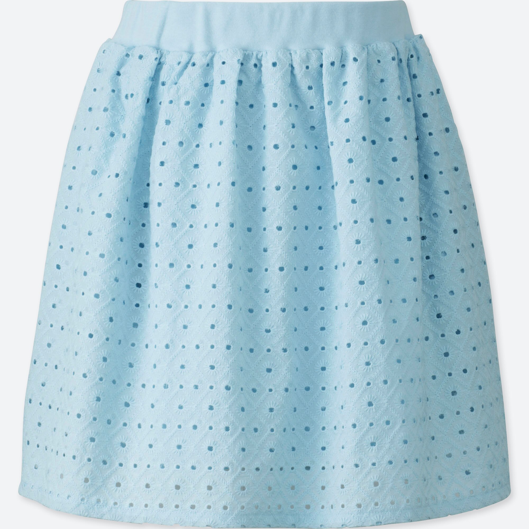 light blue lace skirt