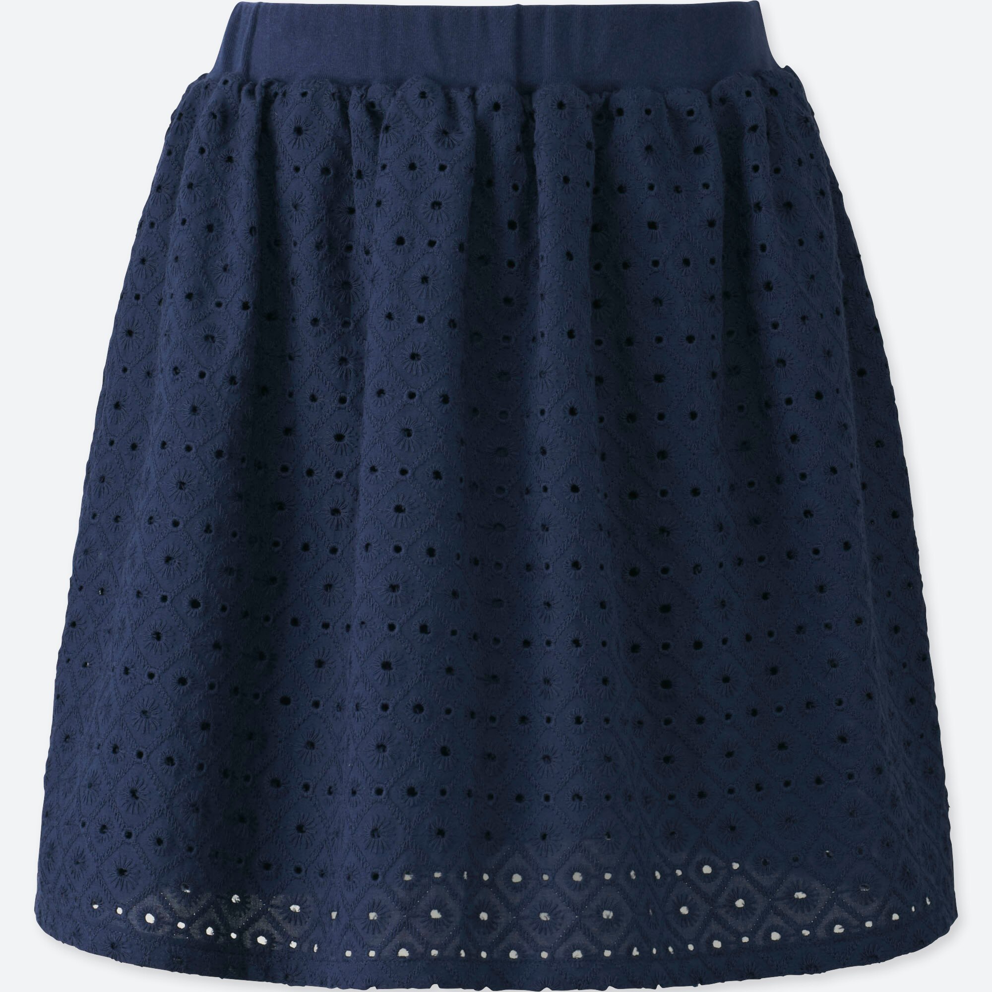 uniqlo white lace skirt