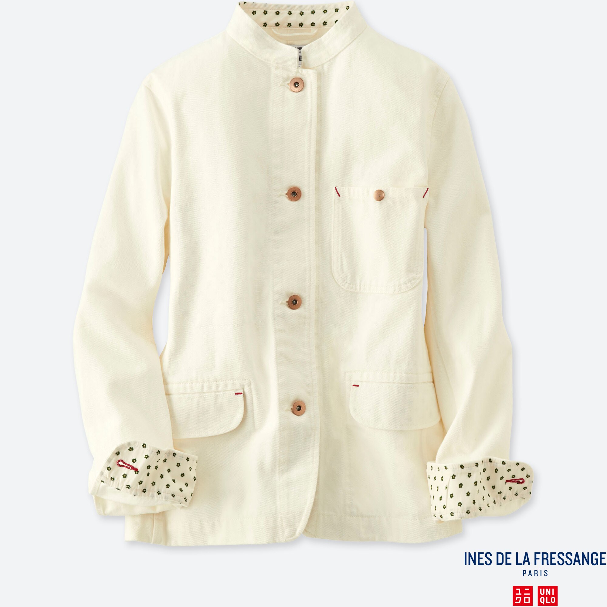 uniqlo white denim jacket